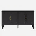 58.9" Stain Black Buffet Cabinet