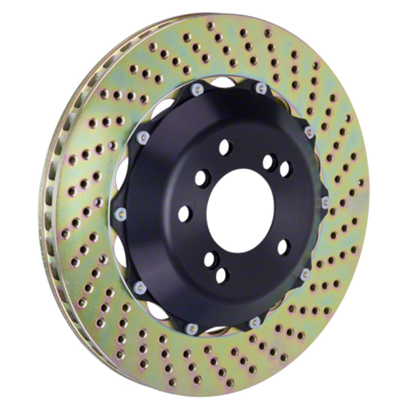 Brembo 03-12 DB9/06-11 V8 Vantage Rear 2-Piece Discs 328x28 2pc Rotor Drilled 201.6001A