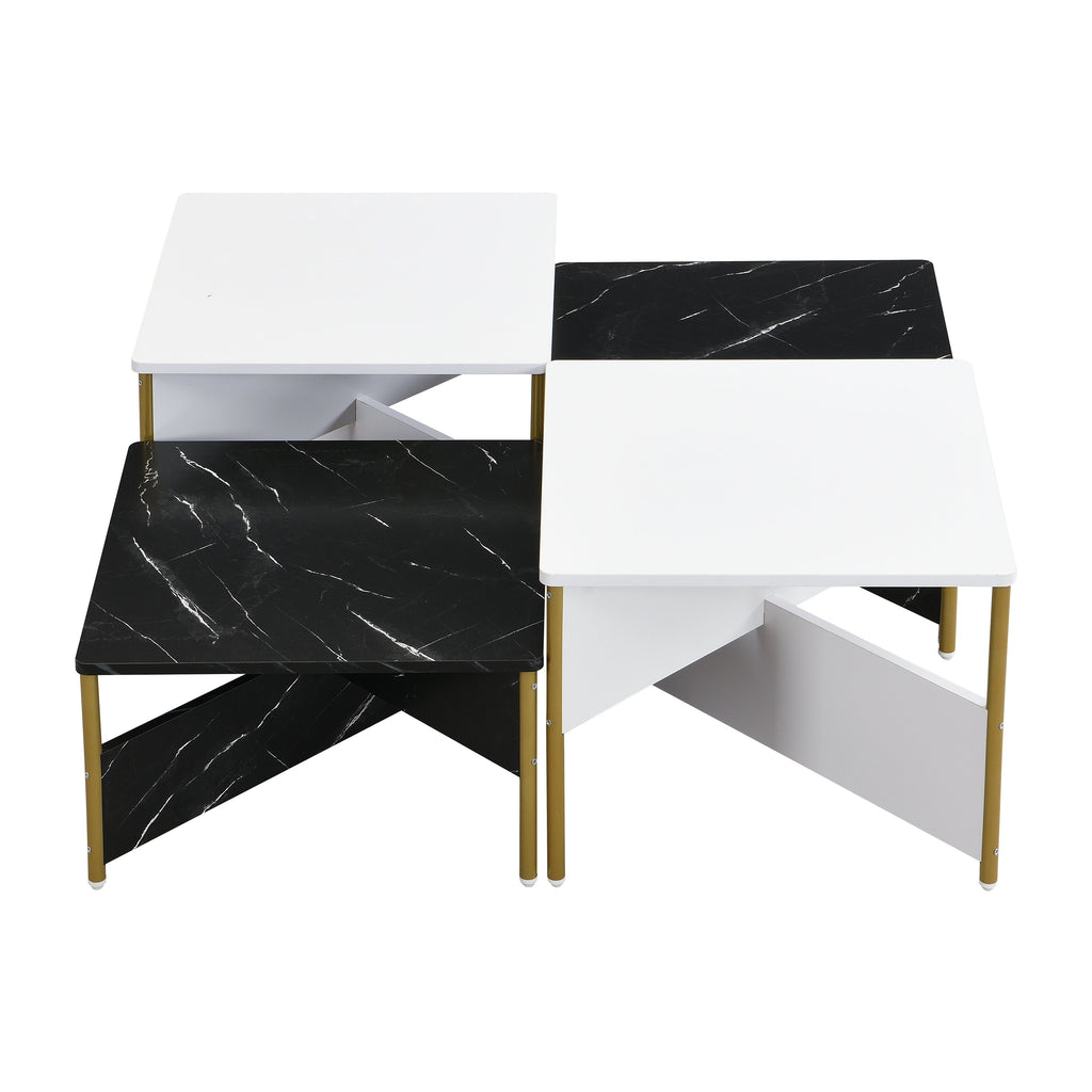 Modern Nesting Coffee Tables Set of 4 - Mid Century Modern Design