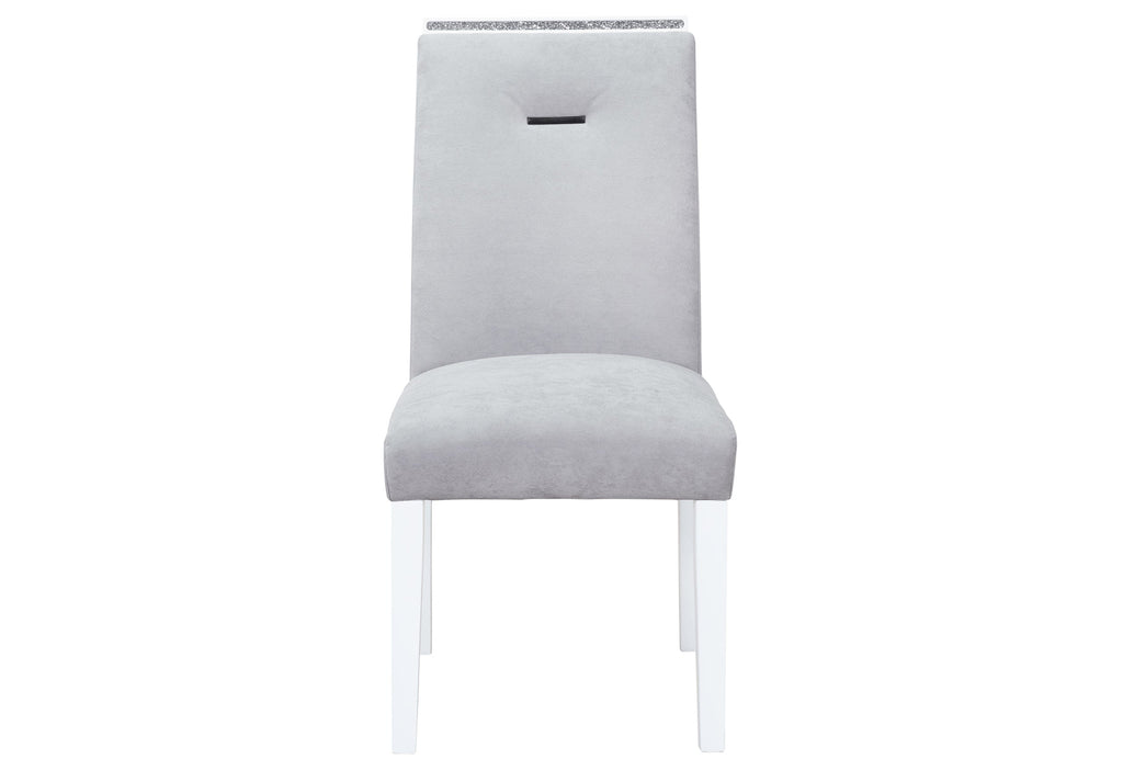 Ariya Grey/White Dining Chair Kit of 2