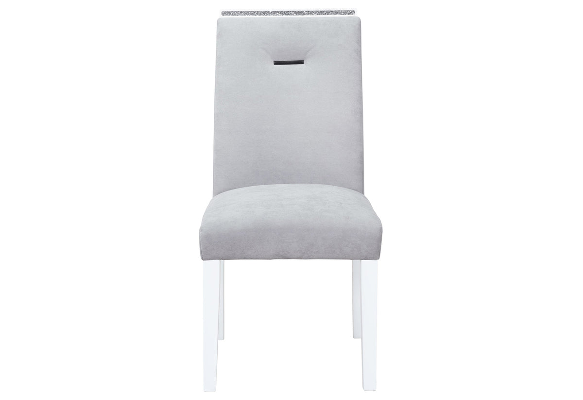 Ariya Grey/White Dining Chair Kit of 2