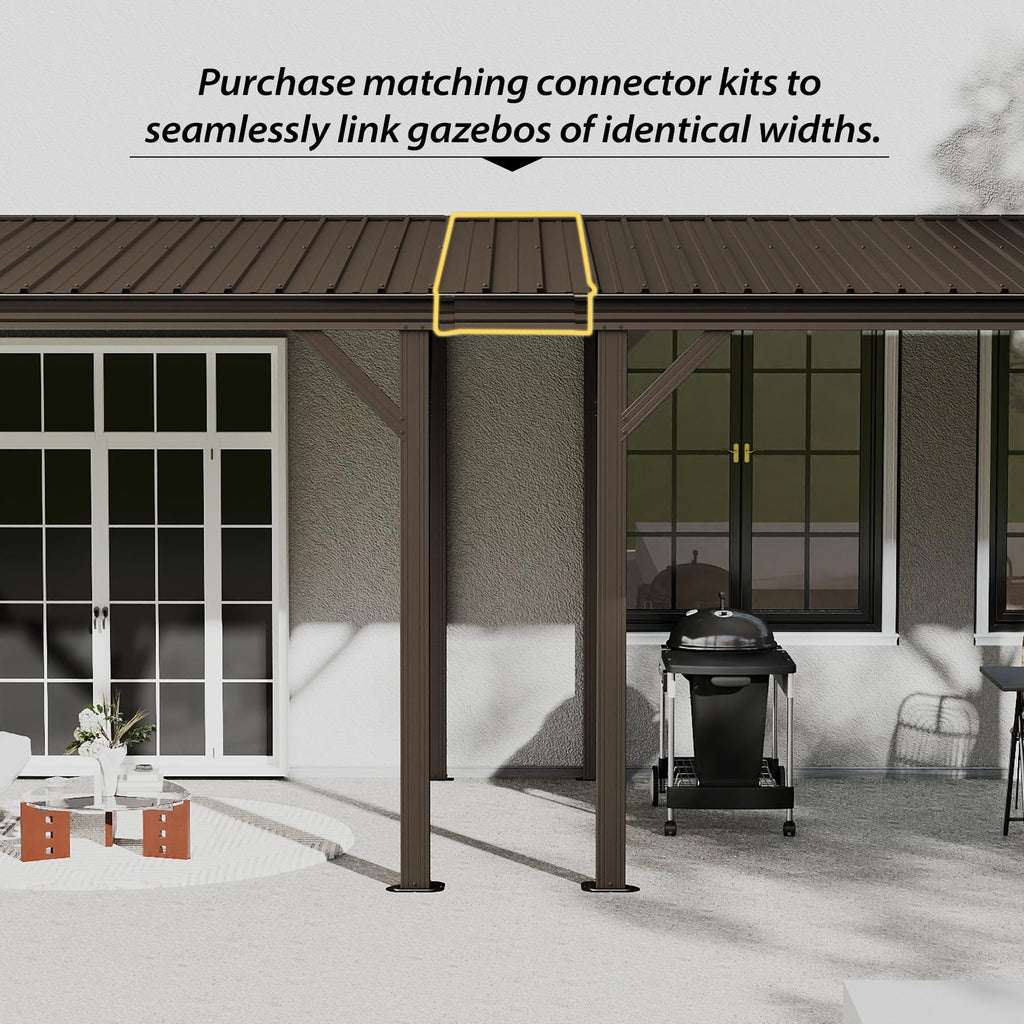 Gazebo Connector Kit for 8ft Width Wall Mounted Gazebos