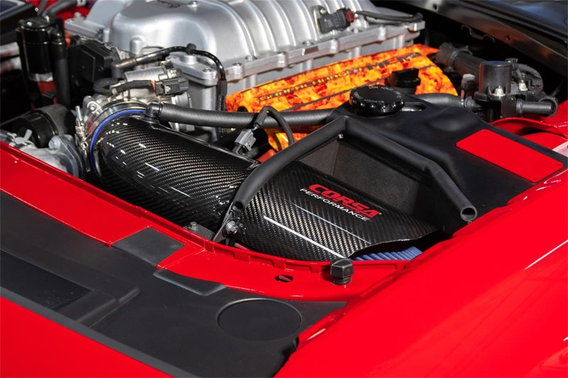 CORSA Performance Corsa 19-21 Dodge Challenger SRT/Hellcat/Redeye/Demon Carbon Fiber Air Intake w/ DryTech 3D No Oil 44004D