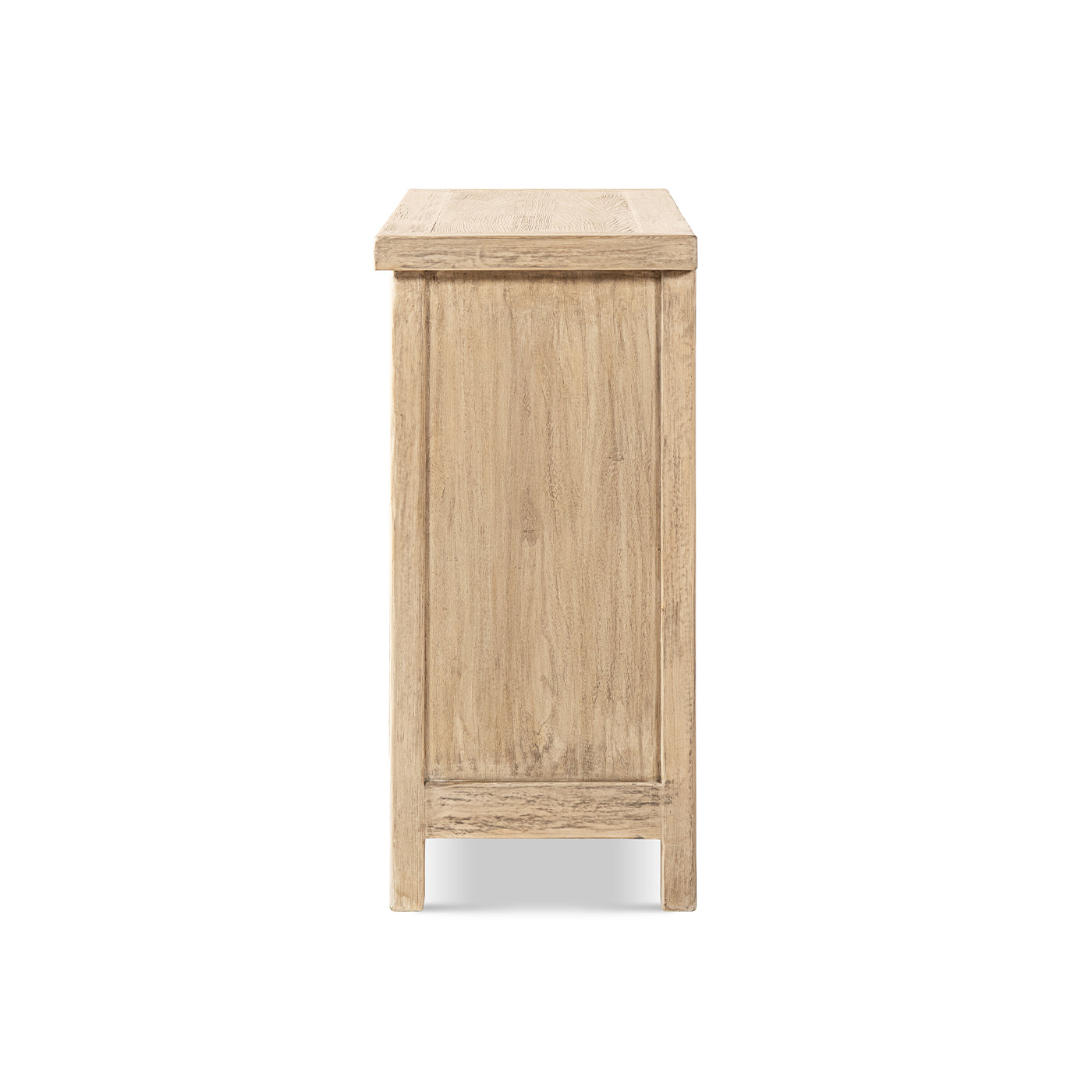 Arden 51" Solid Reclaimed Pine Lattice 2-Door Accent Storage Cabinet