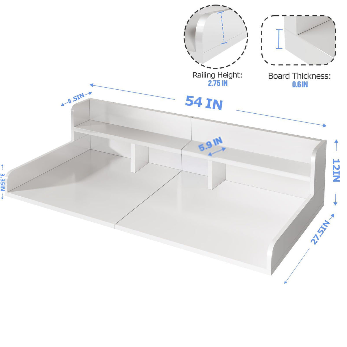 Washer Dryer Countertop with Non-slip Pads