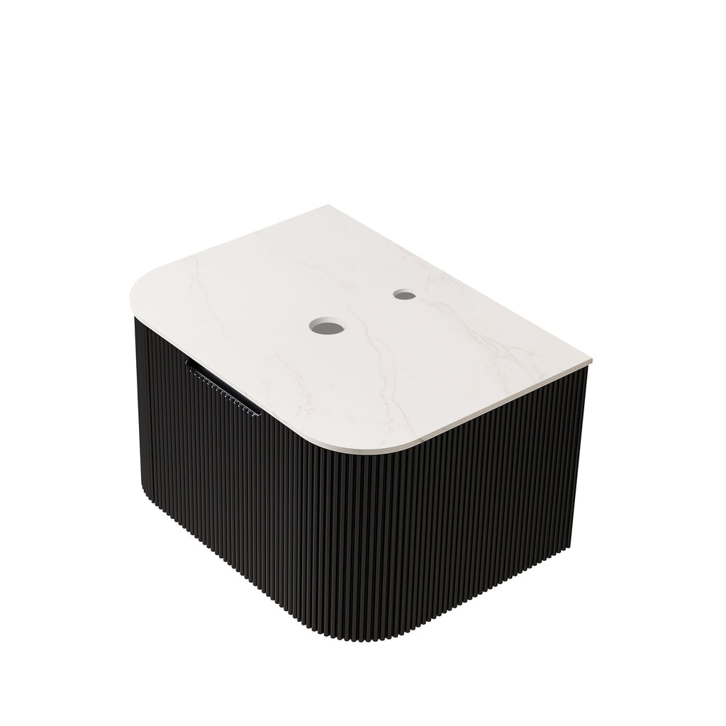 Dina 24'' Wall Mounted Plywood Cabinet with Carrara