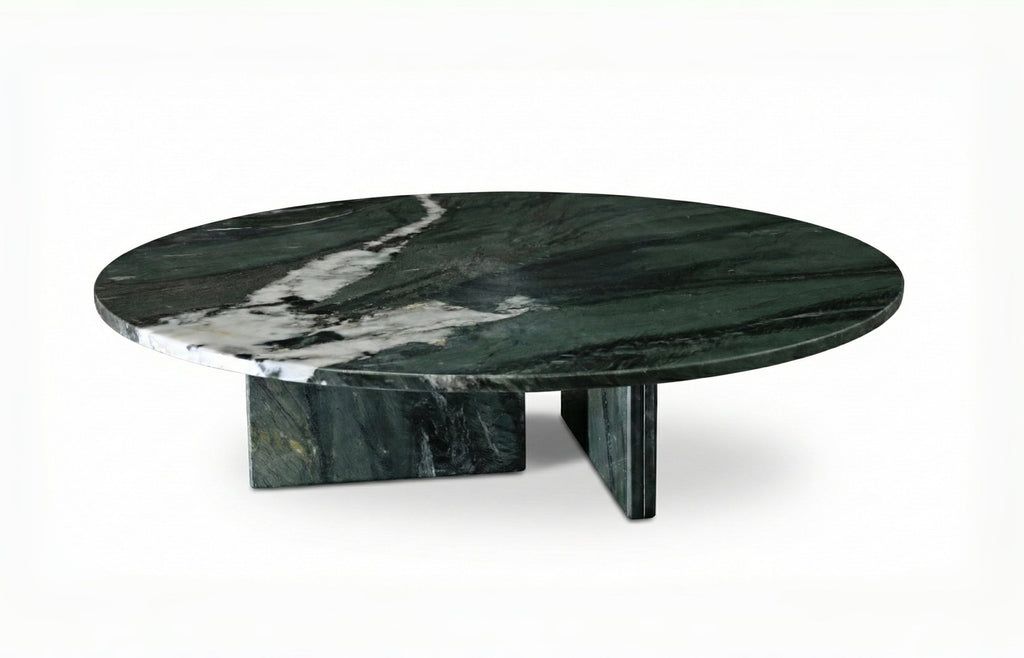 Green Marble & Metal Table
