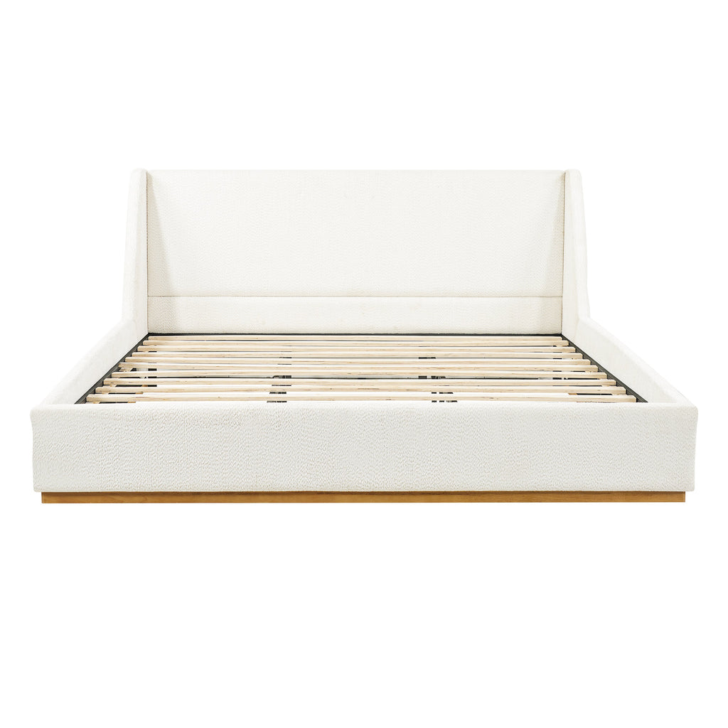 Luxury Upholstered Bed With Wings