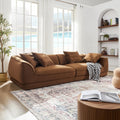 WKS16C Camel Sofa with Detachable Pillowcase
