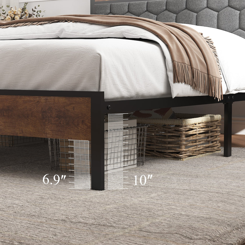 Full Size Wooden Platform Bed Frame