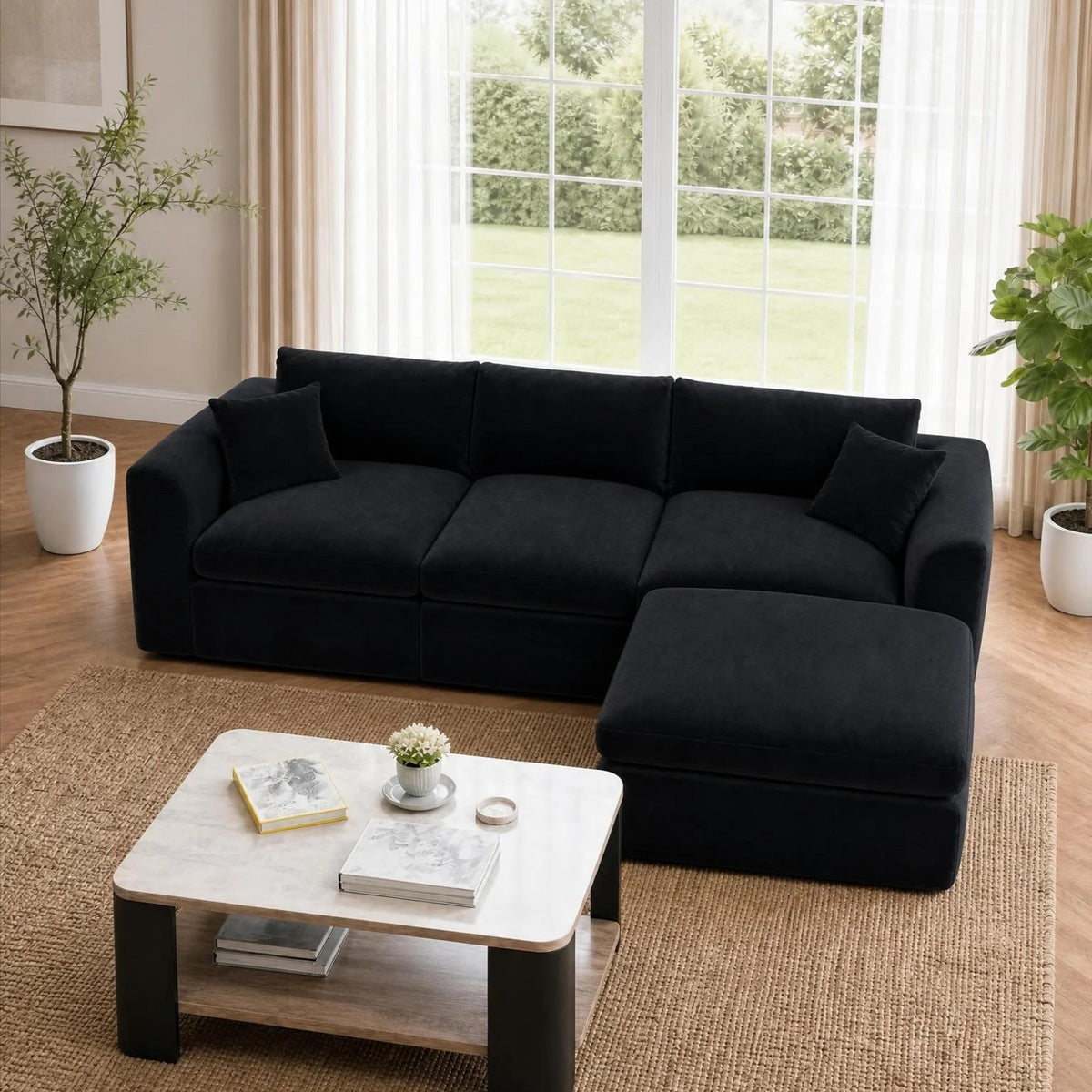 Compressed Modular Sectional Sofa
