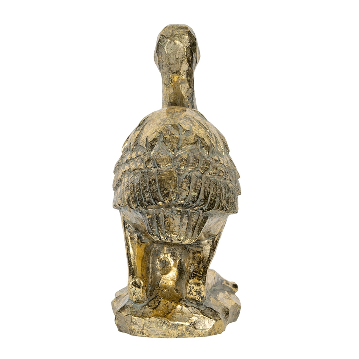 Kneeling Crane Figurine