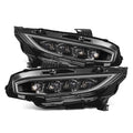 AlphaRex 16-21 Honda Civic NOVA-Series LED Proj Headlights Blk w/Activation Light & Seq.Sig / SB DRL 880491 *Discontinued