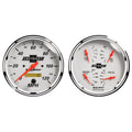 AutoMeter Gauge Kit 2 Pc. Quad & Speedometer 5in. Chevrolet Heritage Bowtie 1303-00408