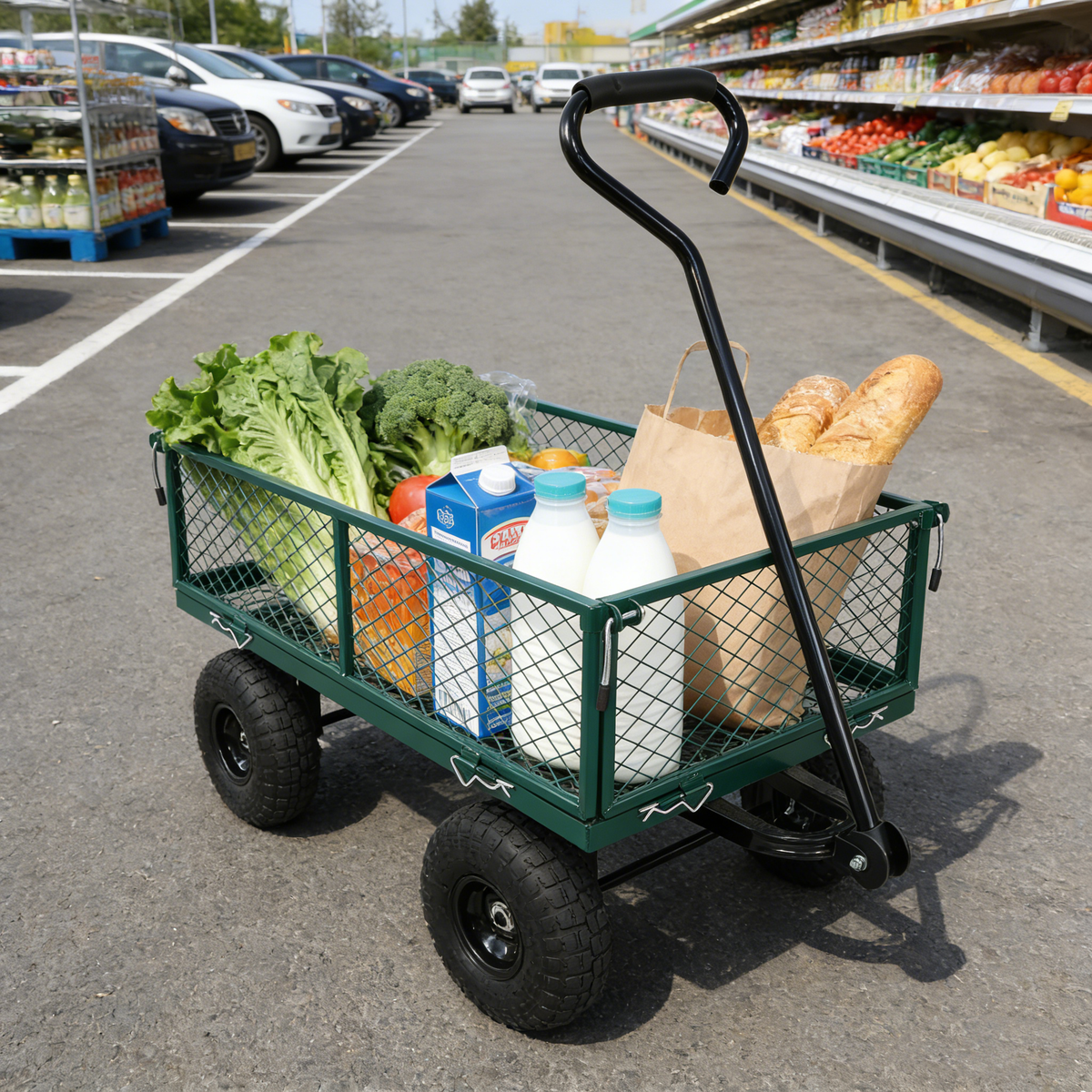 Wagon Cart Garden Cart – Green