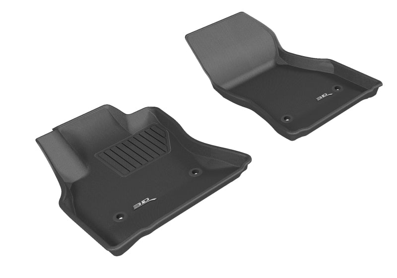 3D MAXpider 2014-2019 Fiat 500L Kagu 1st Row Floormat - Black L1FA00411509