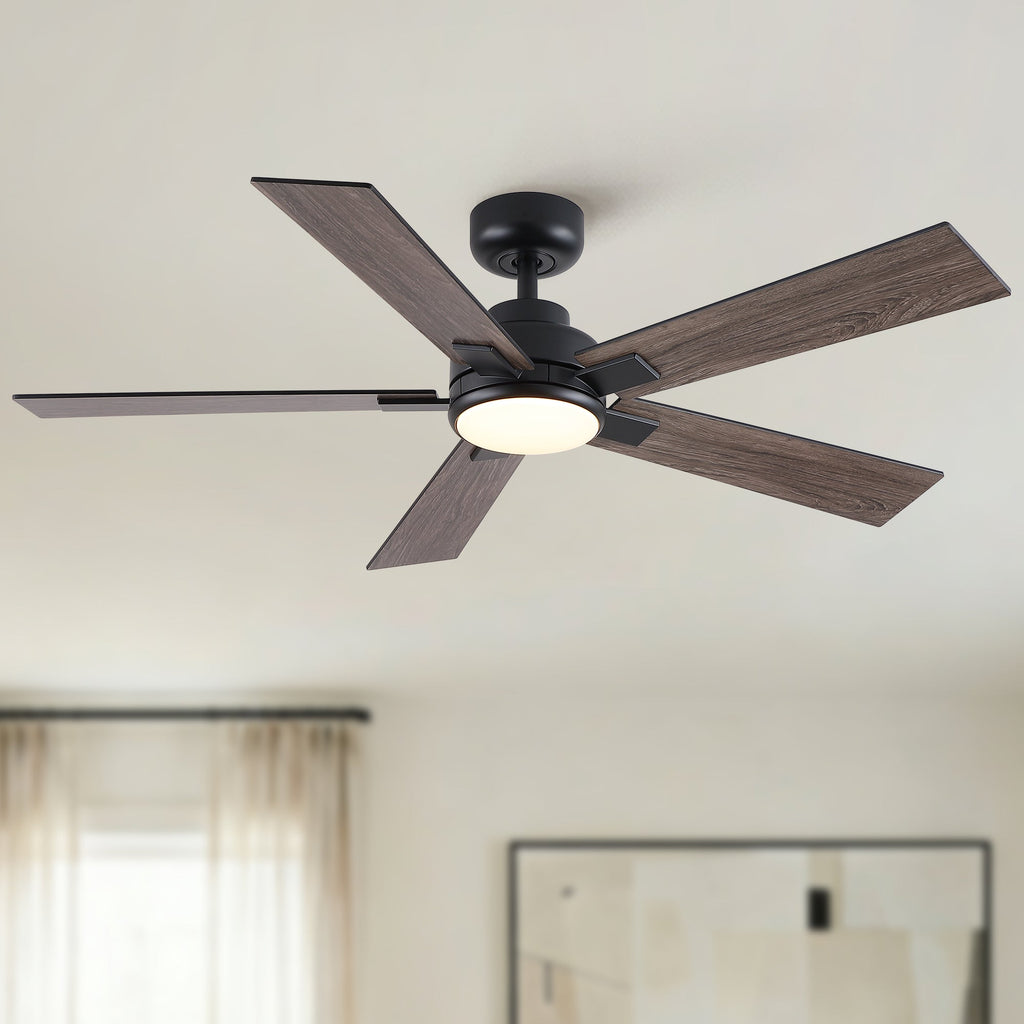52" Matte Ceiling Fan with Light