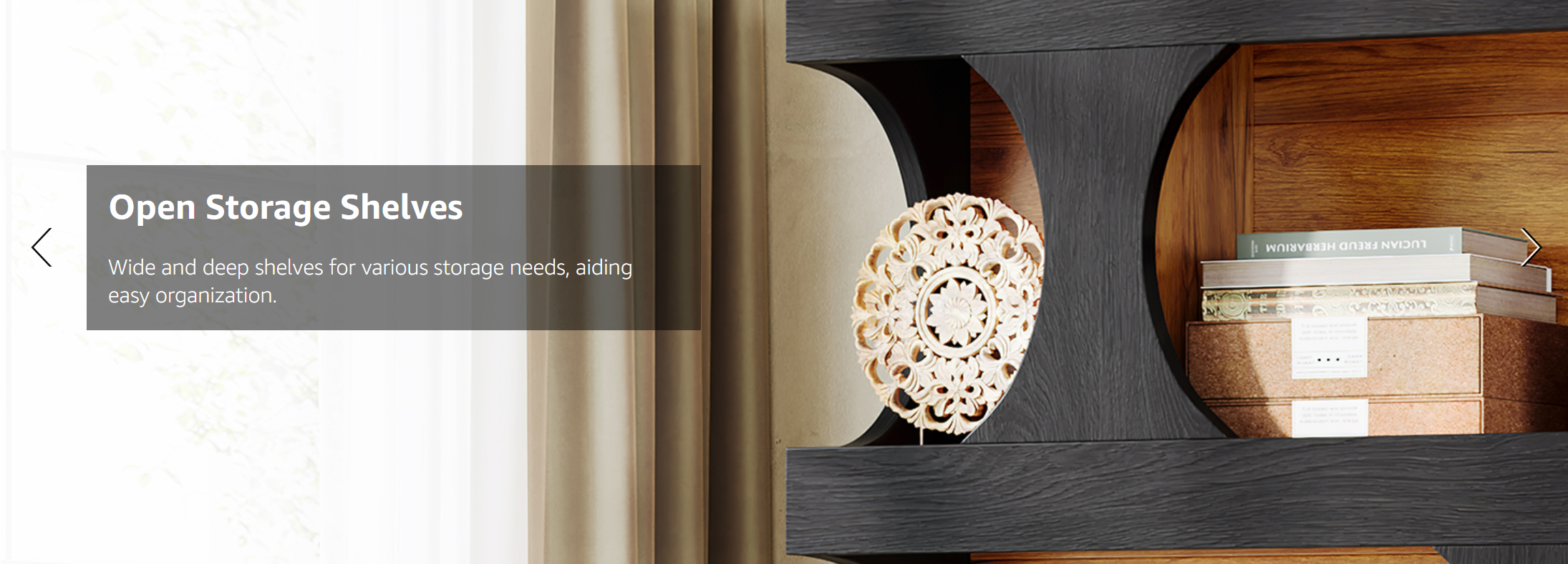 71.26" Tall 4-Tier S-Shaped Bookcase