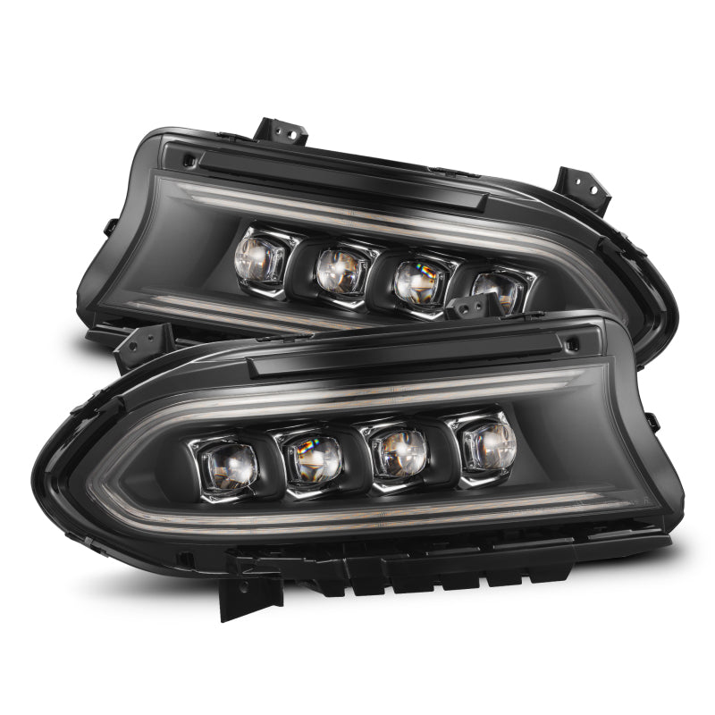 AlphaRex 15-23 Dodge Charger NOVA-Series LED Proj Headlights Blk w/Activtn Light & Seq.Sig / SB DRL 880499 *Discontinued