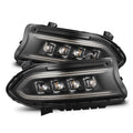 AlphaRex 15-23 Dodge Charger NOVA-Series LED Proj Headlights Blk w/Activtn Light & Seq.Sig / SB DRL 880499 *Discontinued