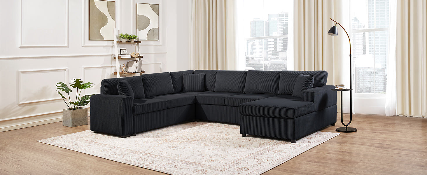 Oversized Sectional Sofa with Chaise Lounge