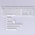 Crystal Jelly Side-engraved Keycaps For A 136-key Compact Full-size Keyboard