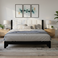 Queen Size Bed Frame in Black and White