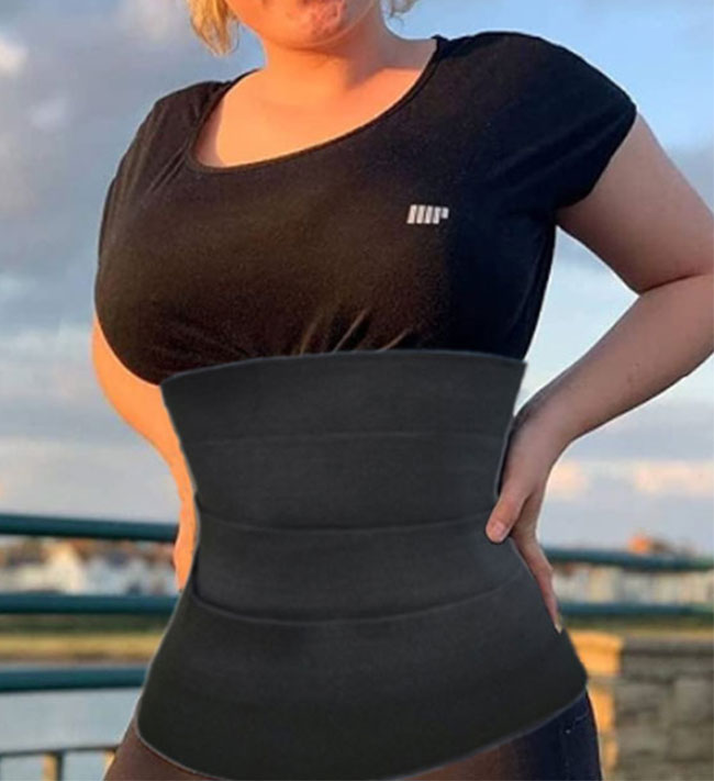 Waist Trainer Wrap For Women, Elastic Tummy Control Waist Trimmer Belt, Adjustable Bandage Body Shaper For Stomach Support