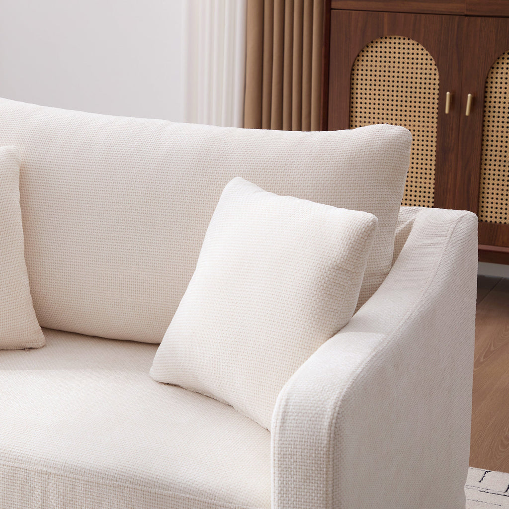 43.9" Wide Modern Upholstered Farmhouse Performance Accent Chair