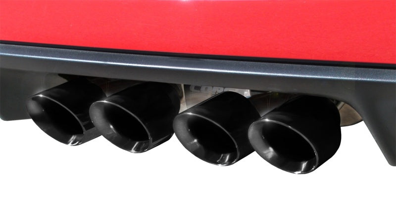 Corsa Performance Black Xtreme Axle-Back Exhaust w/Dual Black 3.5in Tips 09-13 Chevrolet