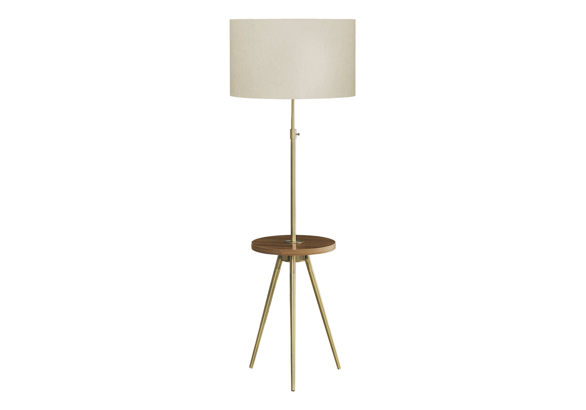 63" Floor Lamp with Table Shelf