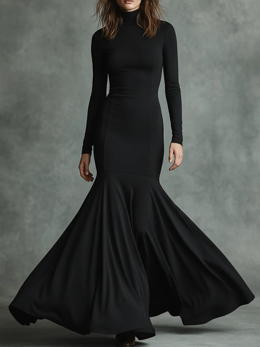 European And American Autumn And Winter High-End New Fishtail Dress