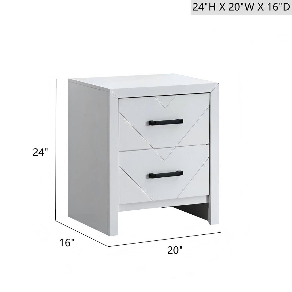 Morris G0093-N 2 Drawer Nightstand