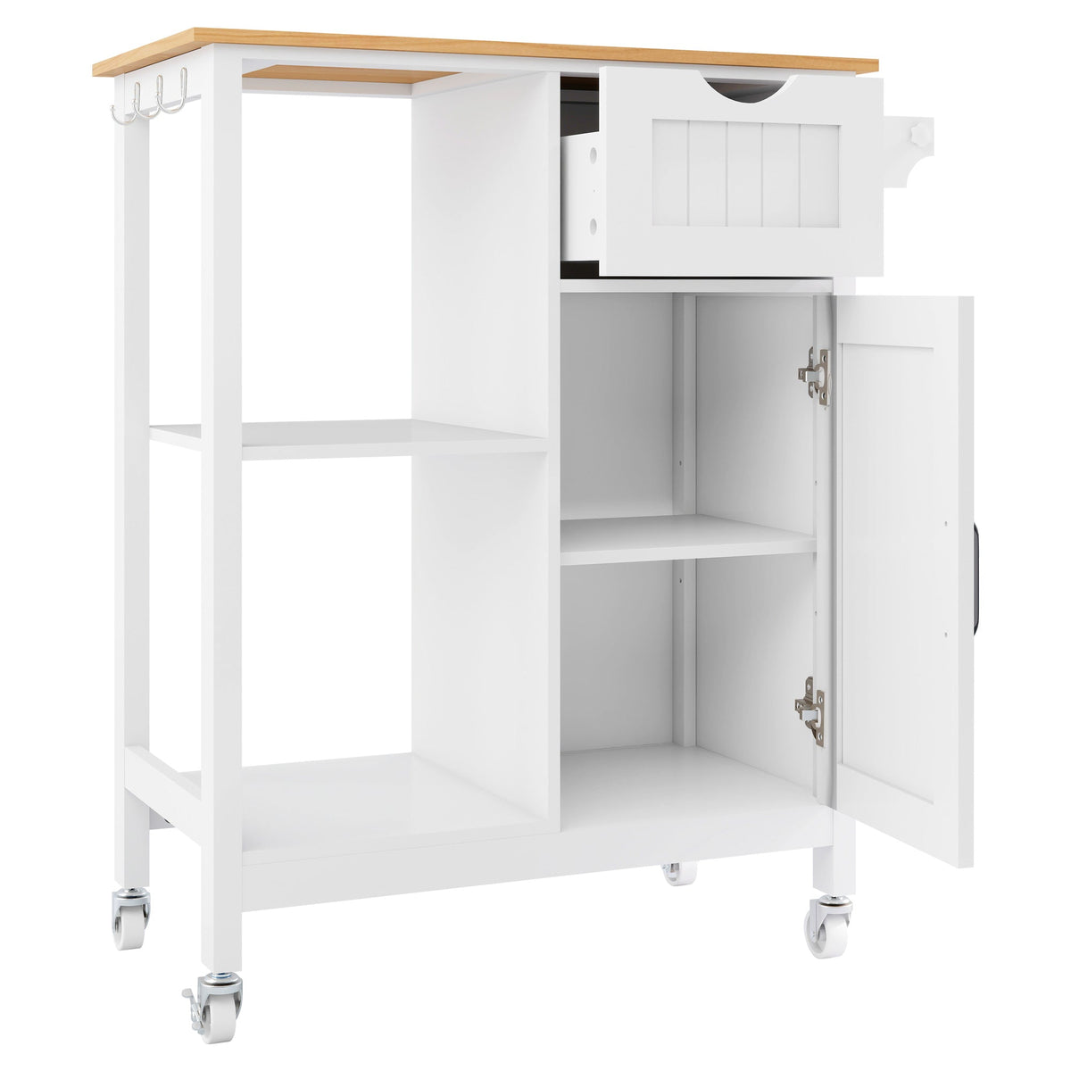 Kitchen Island Cart with Mobile Storage