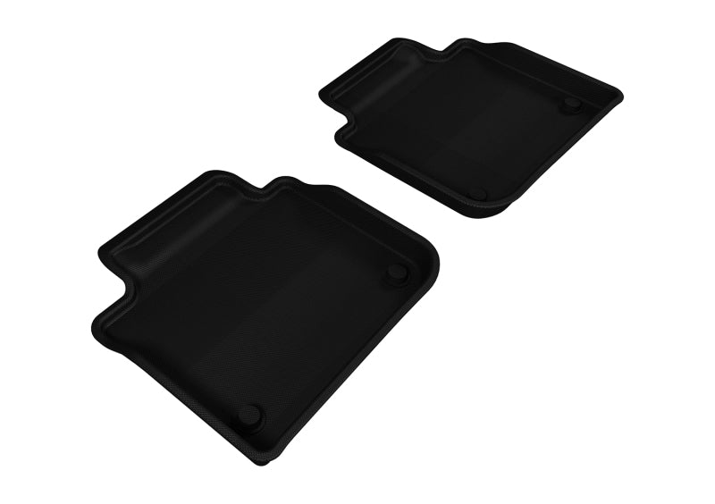 3D MAXpider 2013-2020 Lexus GS/GS Hybrid Kagu 2nd Row Floormats - Black L1LX02521509