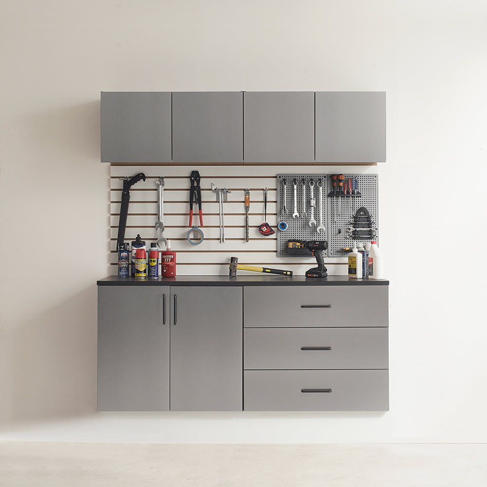 Astro Series 32 in. W x 28 in. H x 20 in. D Metal Wall Mounted Base Drawer Storage Cabinet