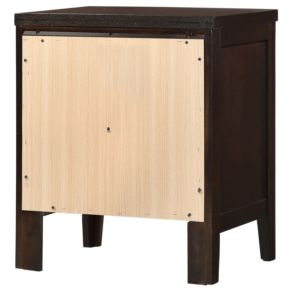 Garrett Cappuccino 2-Drawer Rectangular Nightstand