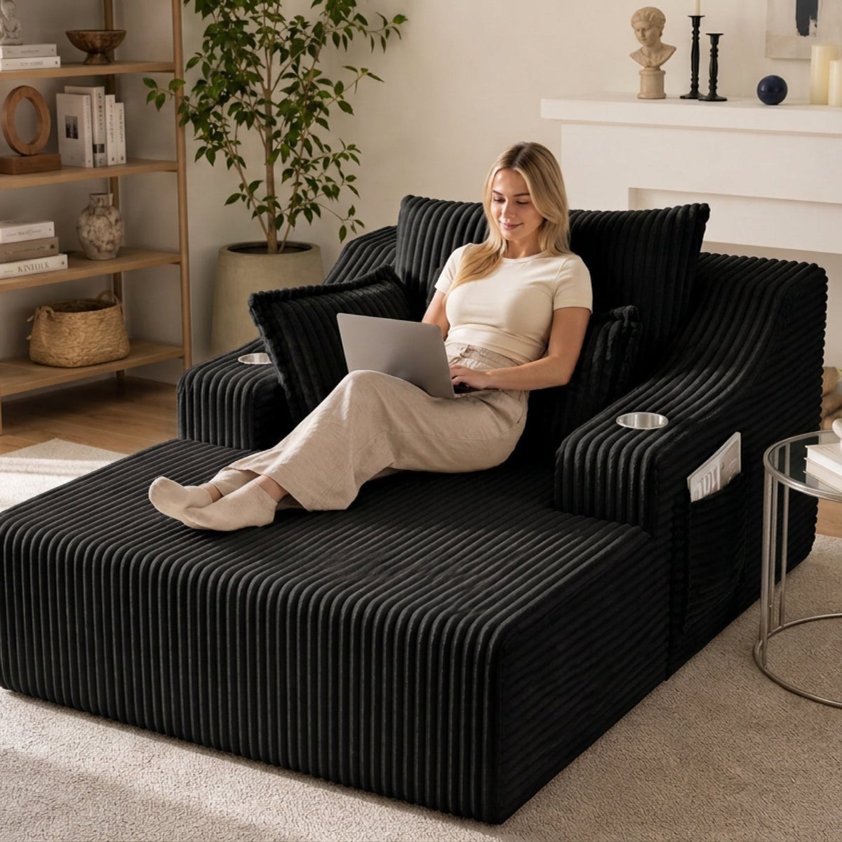 Oversized Chaise Lounge Chair Indoor