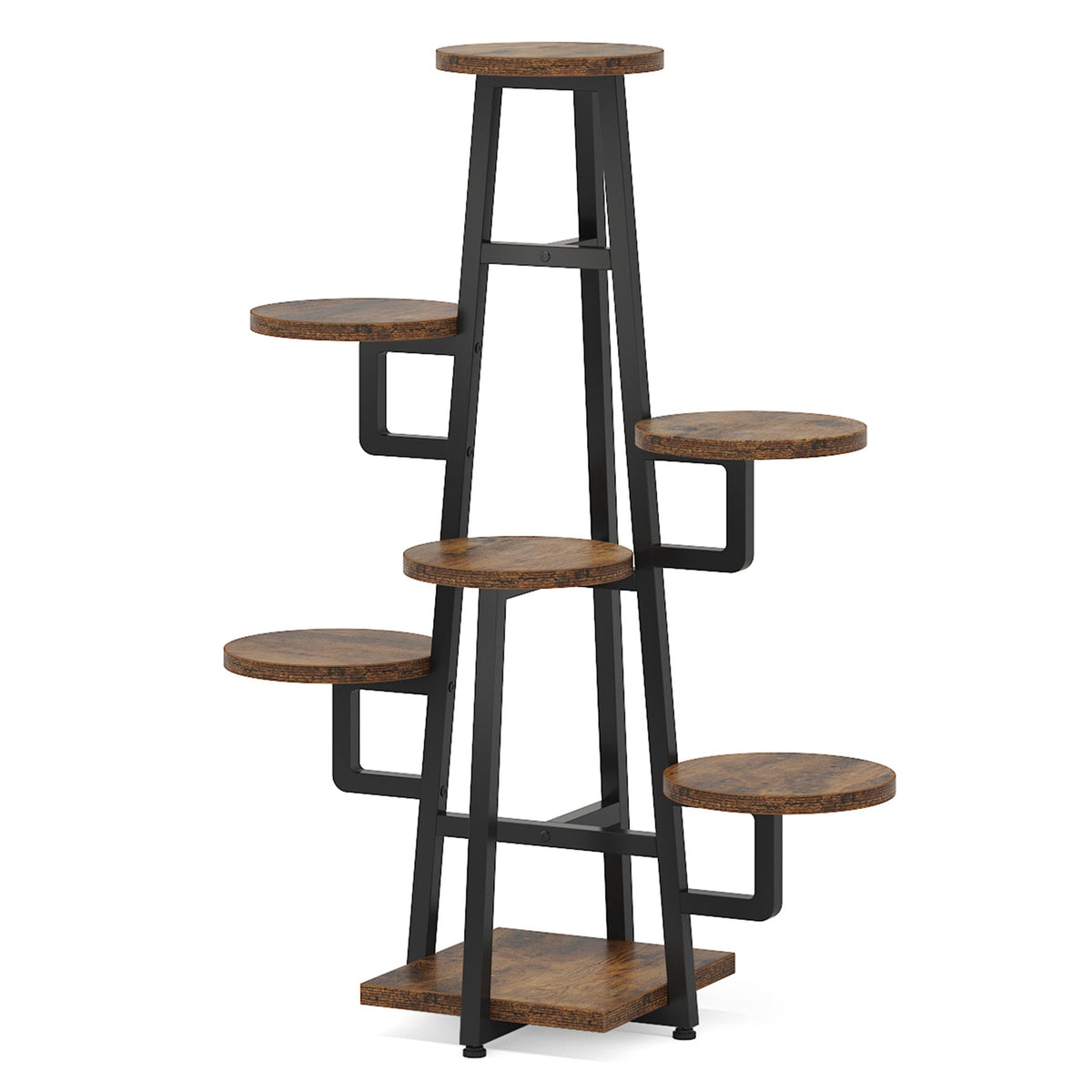 43.30" Tall 7-Tier Rustic Display Shelf