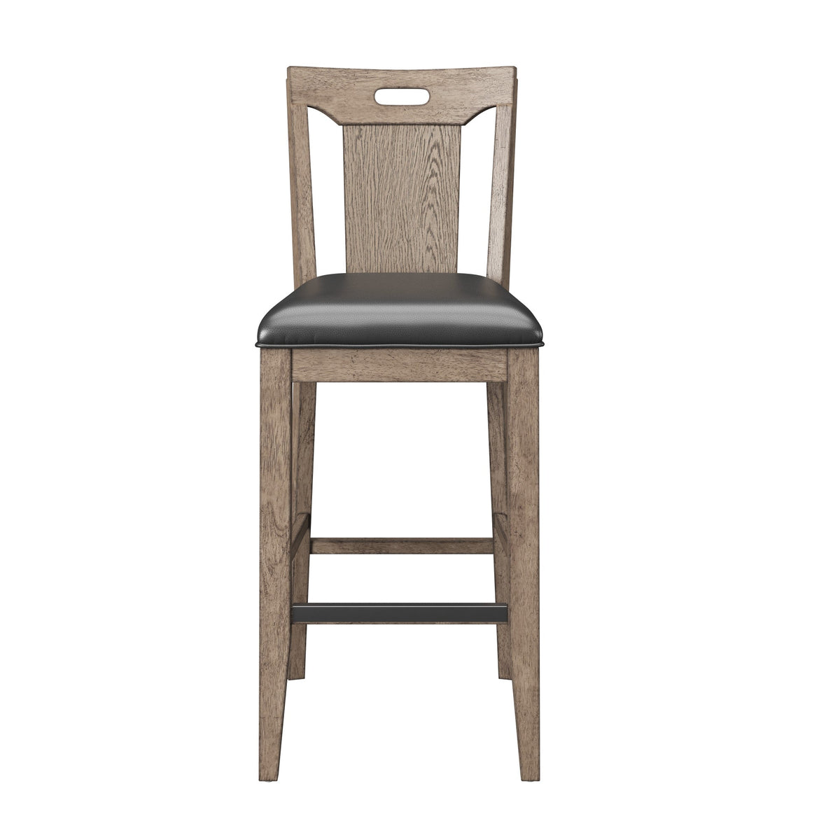 Brown Slat Back Bar Stools, Set of 2