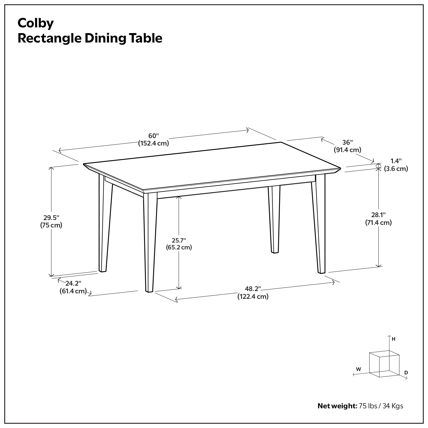 Colby Dining Table