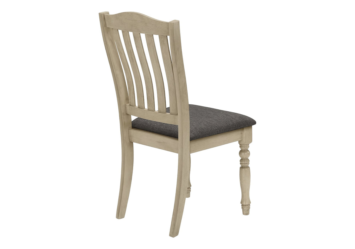 Upholstered Antique Dining Chairs Set of 2