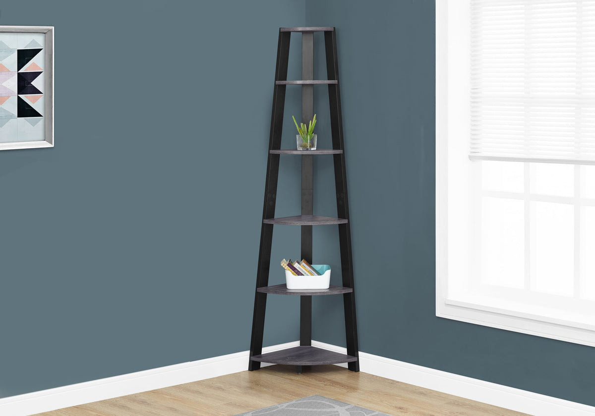 Five-Tier Corner Bookshelf