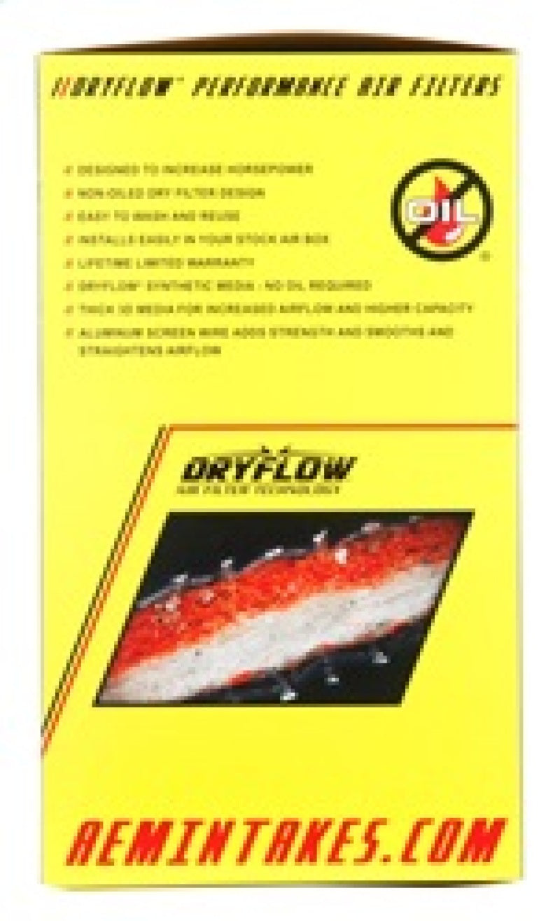 AEM Induction AEM DryFlow Air Filter Kit 4in x 7in DRYFLOW W/O Hole 21-2058DK