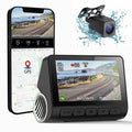 4K HD Dual Lens Dash Cam With Smartphone WiFi Connectivity And Built In GPS
