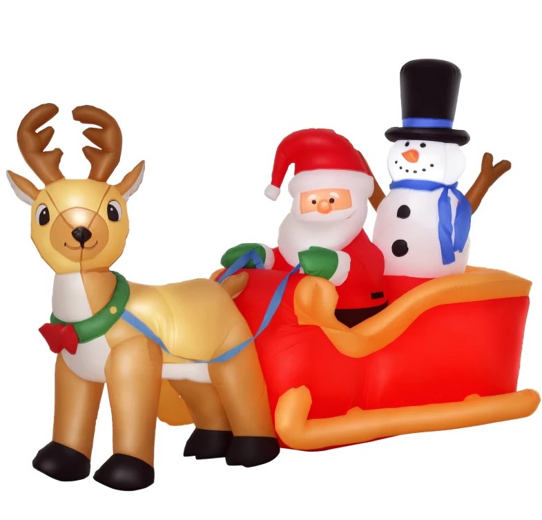 Inflatable Christmas Decor with LED Lights