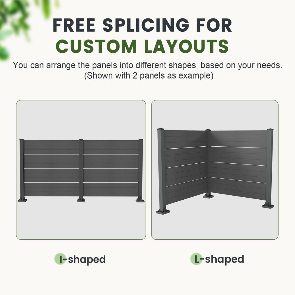 50" W x 49" H Outdoor Privacy Screen
