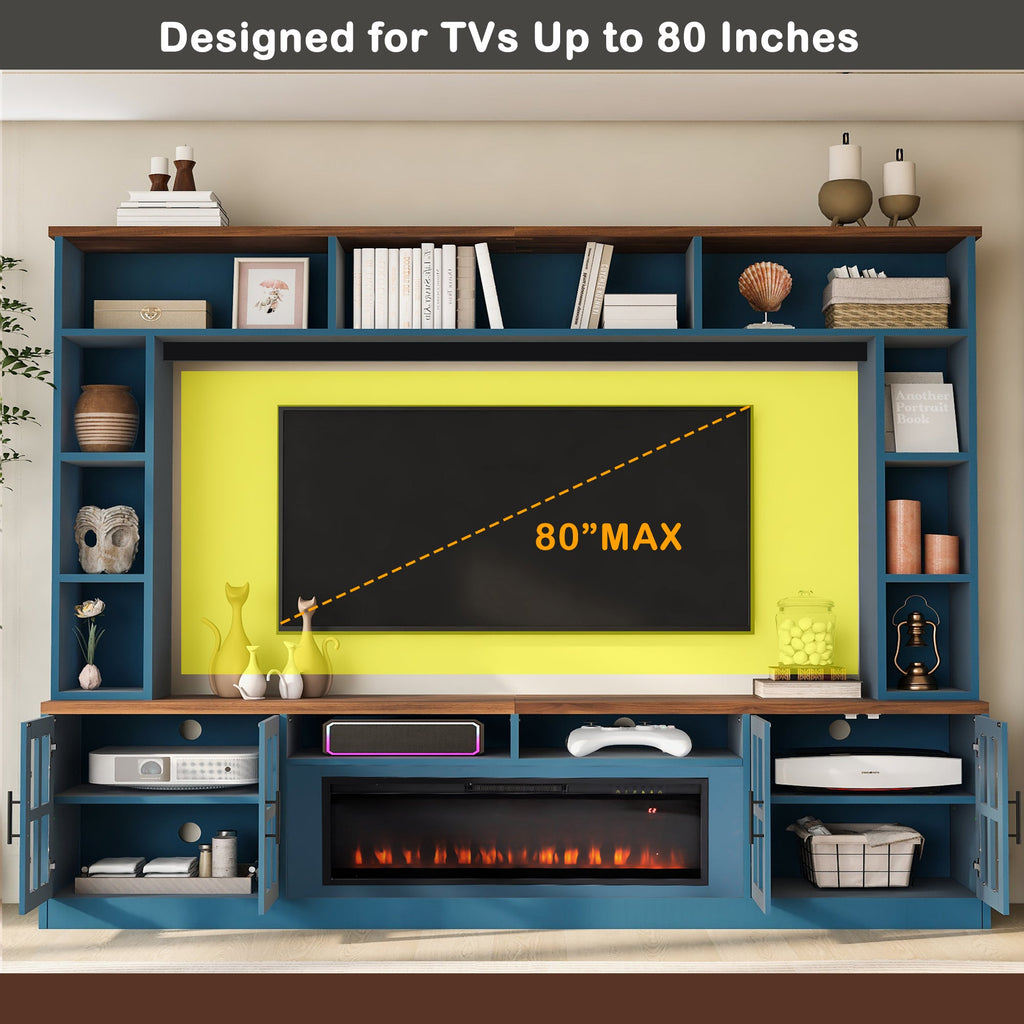 U-Can 95.5" Wall Unit Entertainment Center