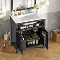 30" Bathroom Vanity with Ceramic Sink - Modern