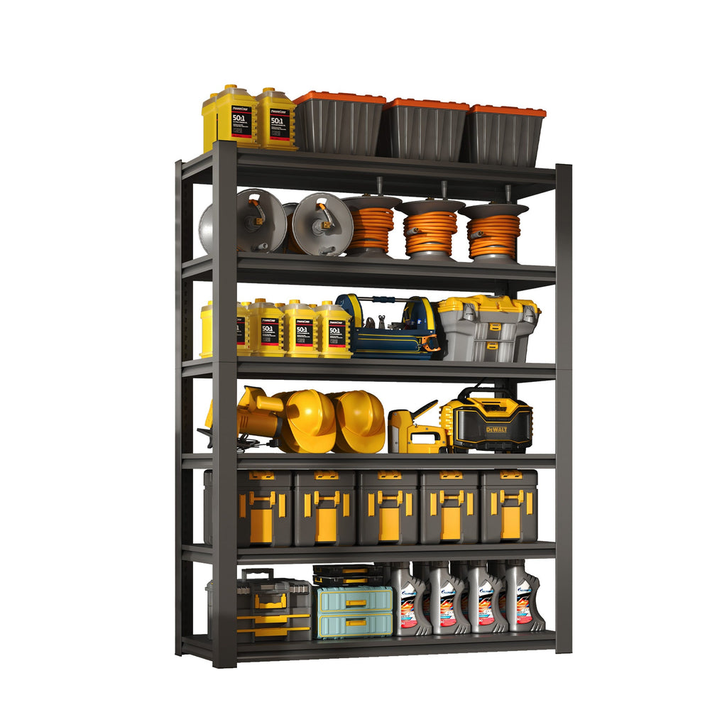 82"H 6 Tier Metal Shelves for Storage Garage Shelving